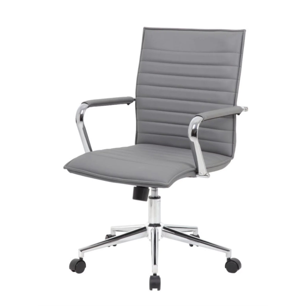 Gray Adjustable Mid-Back Office Chair I28102