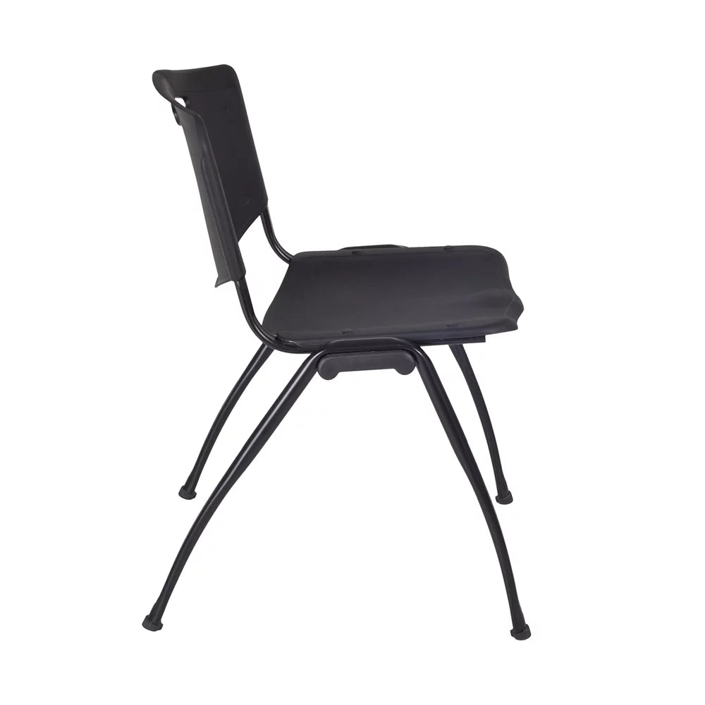 48" Round Breakroom Table and 4 Stack Chairs A285