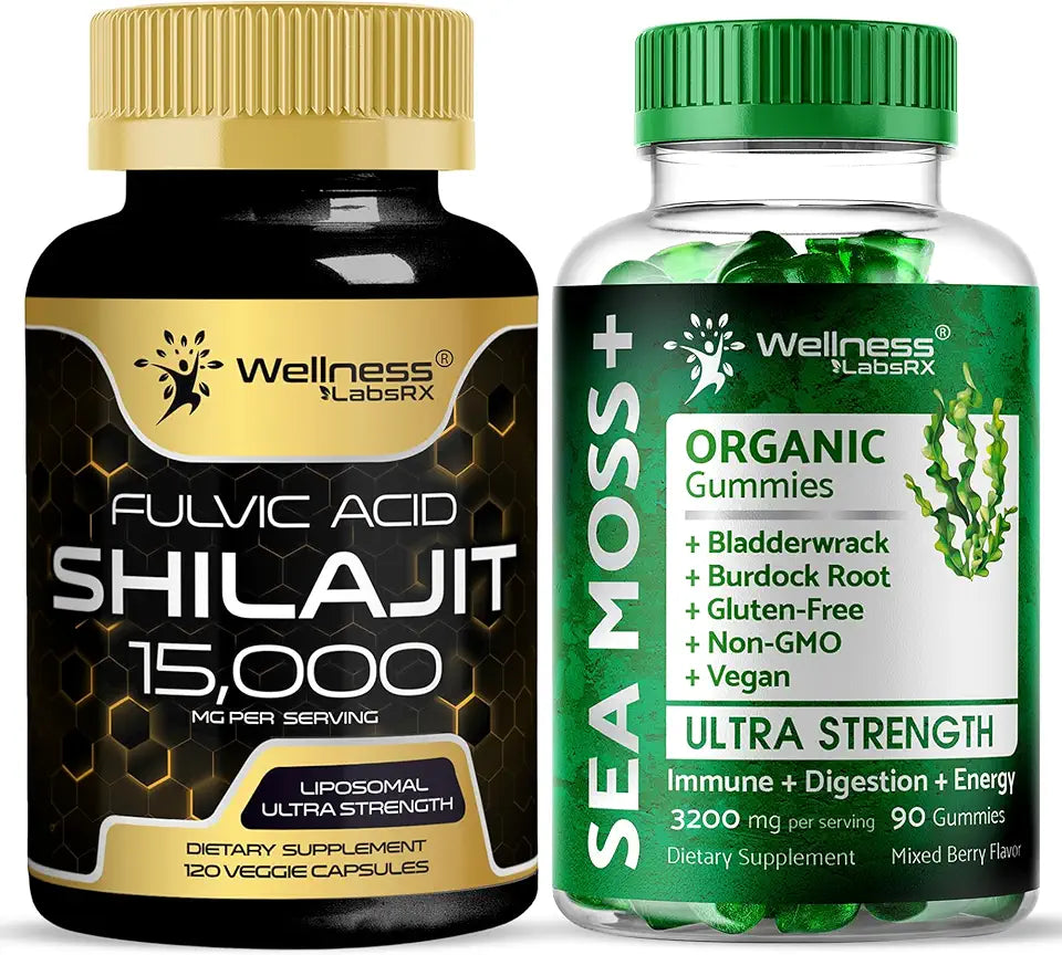 Shilajit Sea Moss Capsules Gummies U5152