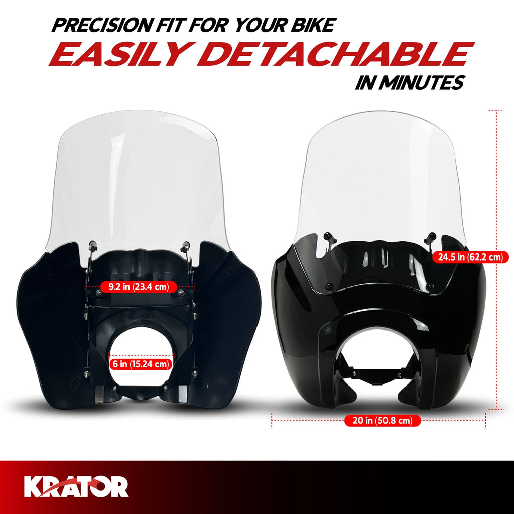 Clear Motorcycle Windshield Fairing V3233