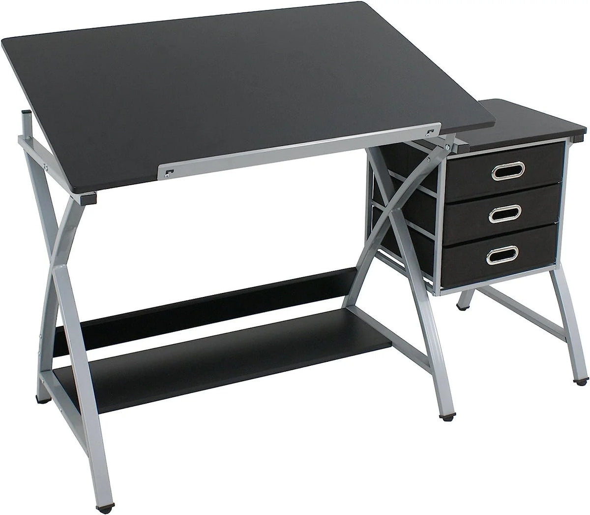 Height Adjustable Art Desk with 3 Storage Drawers S721