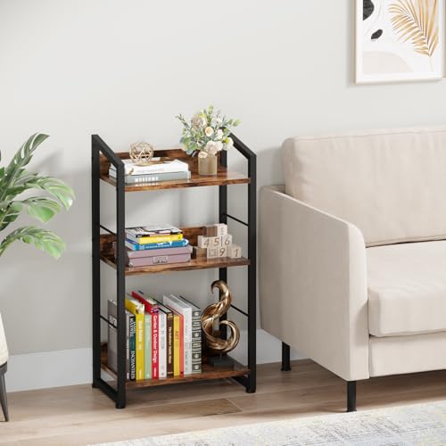 3-Tier Wood Metal Bookshelf E91016