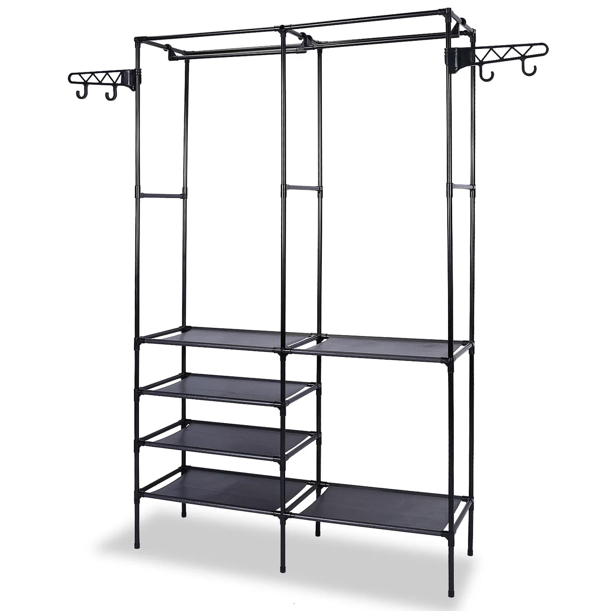 Heavy Duty Freestanding Clothing Rack Black P66525