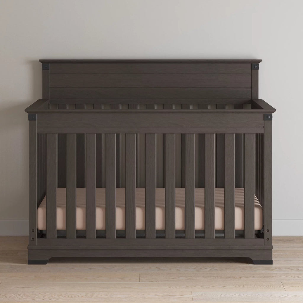 Gray 4-in-1 Convertible Crib Y8560