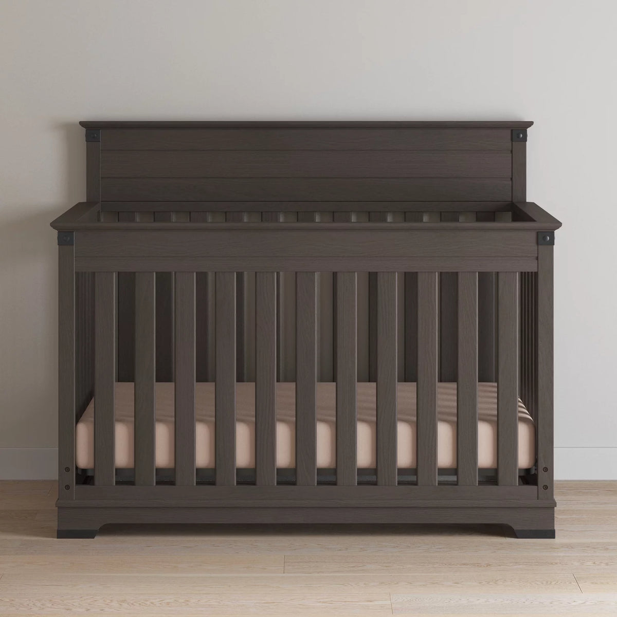 Gray 4-in-1 Convertible Crib Y8560