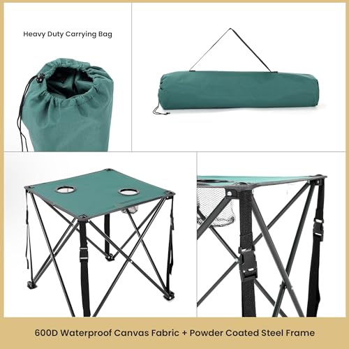 26” Heavy-Duty Portable Folding Camping Table with Carrying Case H807098