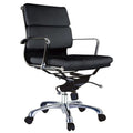 20 Inch Low Back Swivel Office Chair, Brown J537