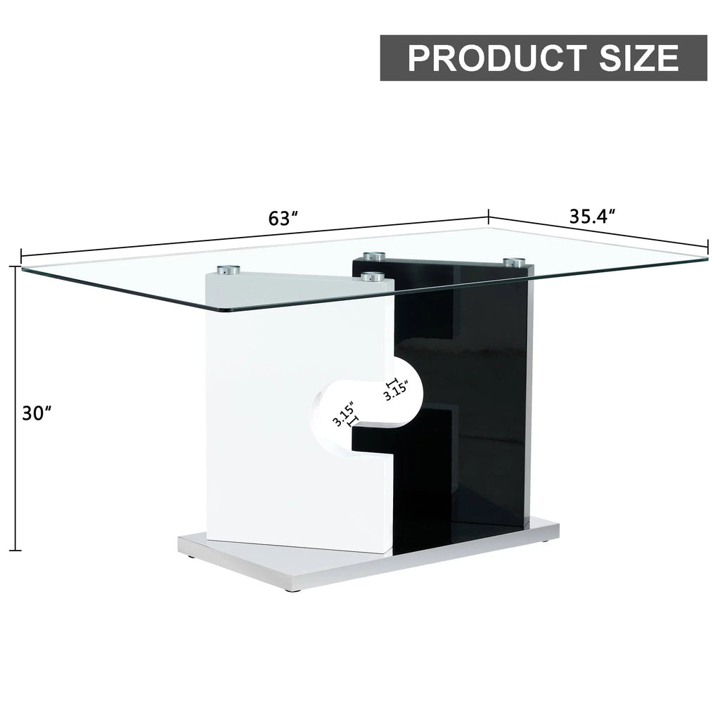 Glass Dining Table for 6 People Z607677