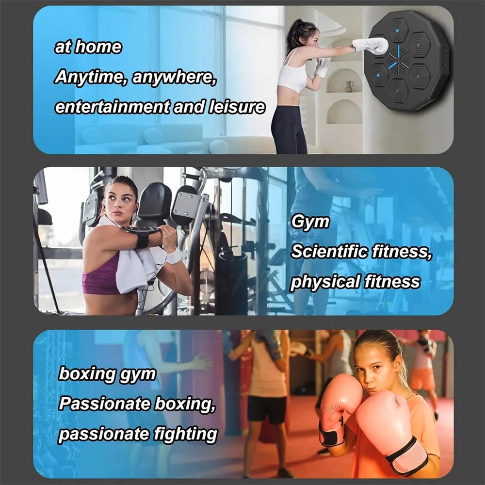 Wall Mounted Music Boxing Machine with 2 Pairs of Boxing Gloves B74349