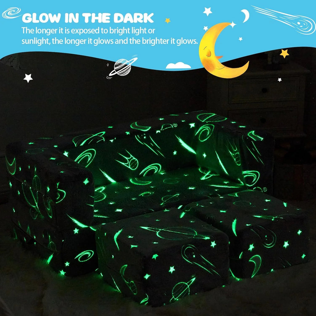 Glow in The Dark 3 in 1 Kids Sofa V174