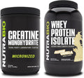 Unflavored Creatine Monohydrate and Alpine Vanilla Whey Protein Isolate Y144