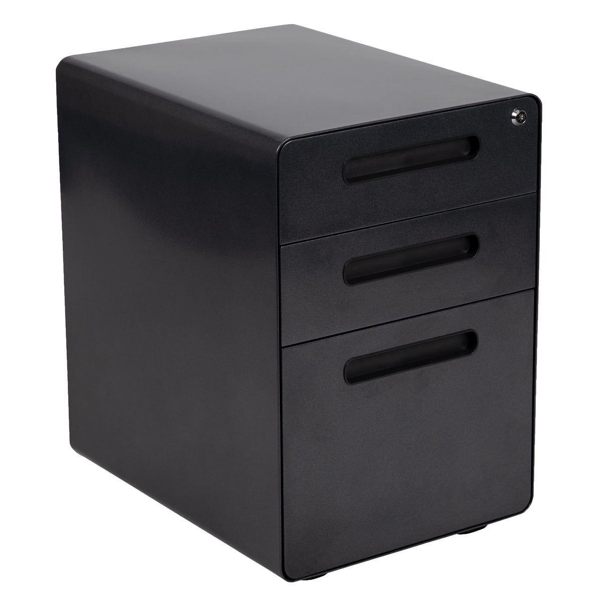Adjustable Computer Desk, Ergonomic Mesh Office Chair and Mobile Filing Cabinet W943