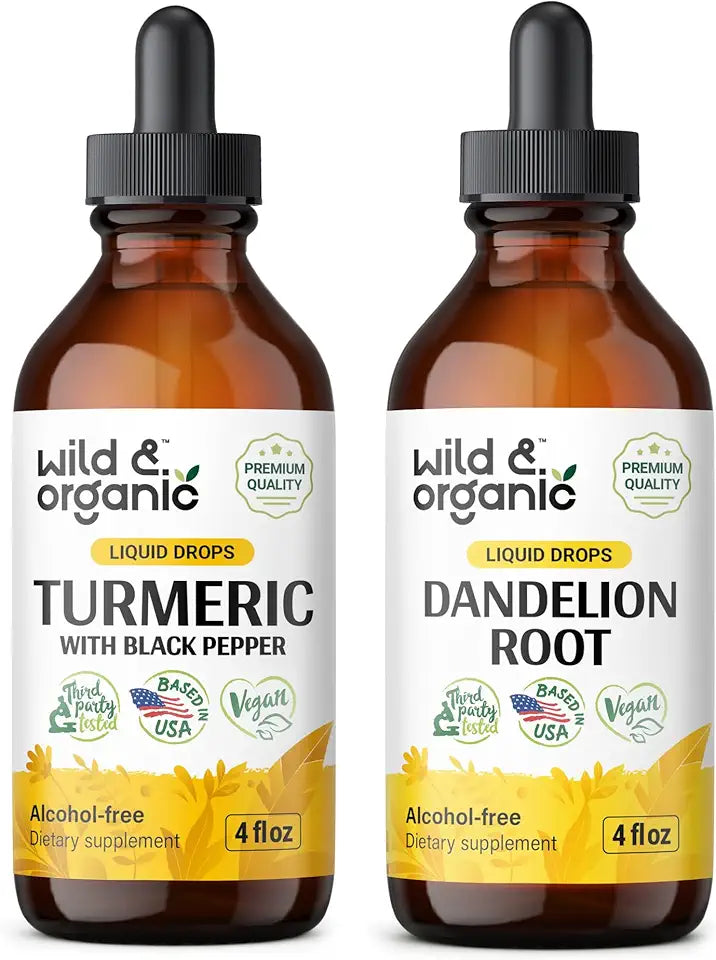 Turmeric Tincture 4 fl oz & Dandelion Root Tincture 4 fl oz R967893