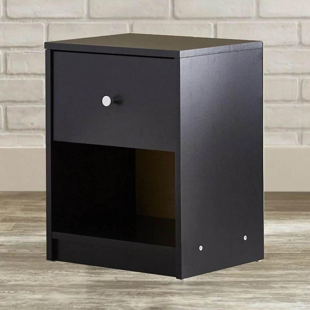 Black Nightstand End Table T381276