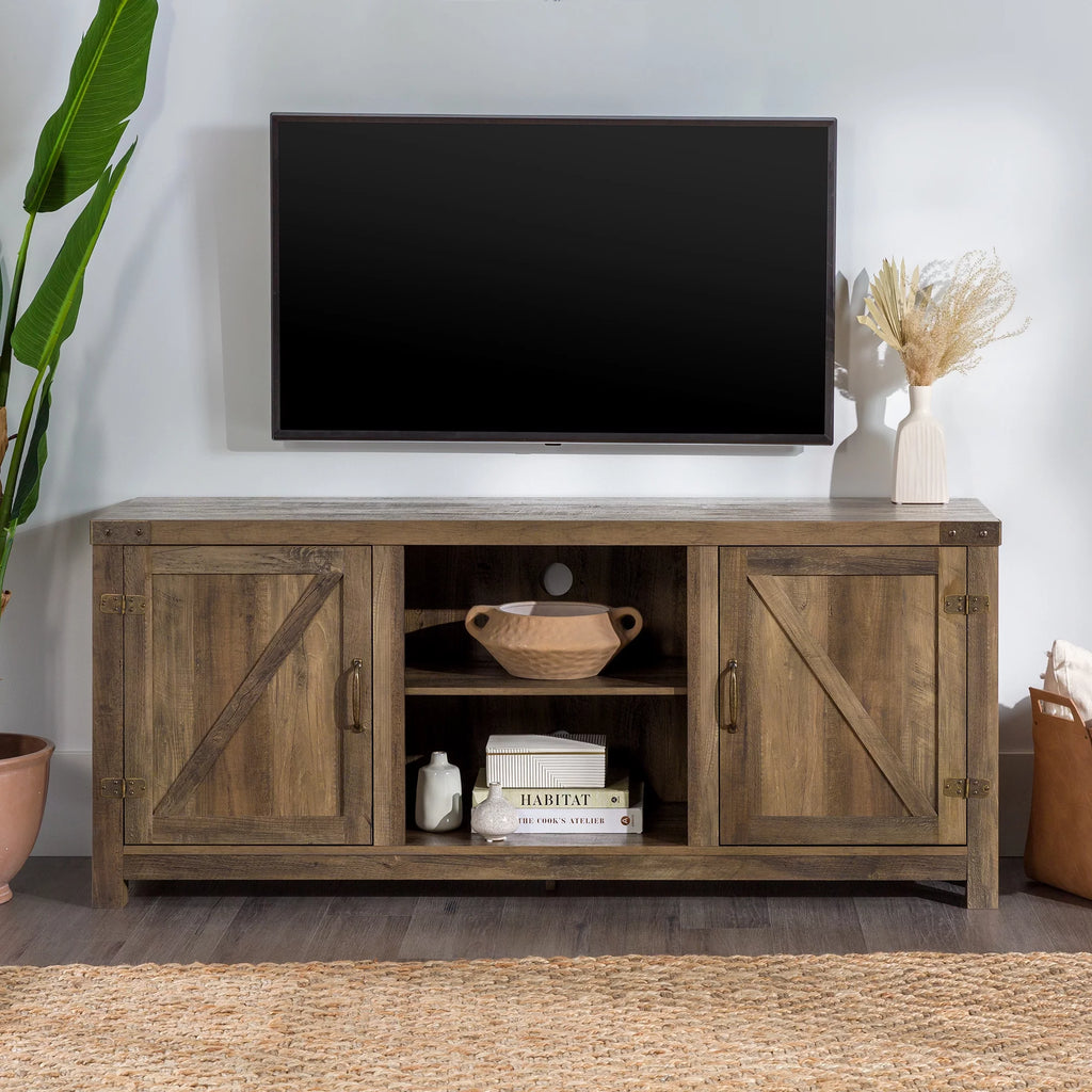 Modern Farmhouse Barn Door TV Stand P505848