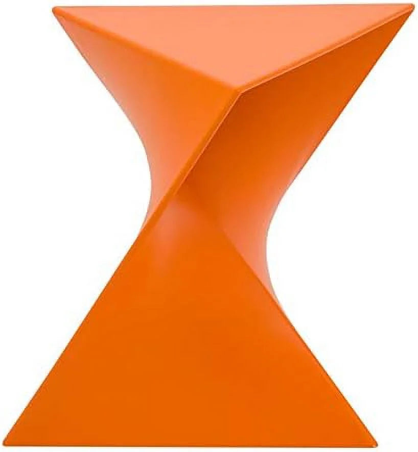 Orange Plastic Triangle End Table Set Of 2 P64828