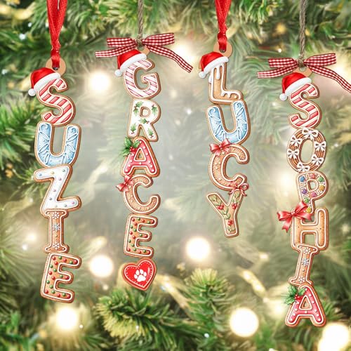 Wooden Christmas Tree Ornament S425