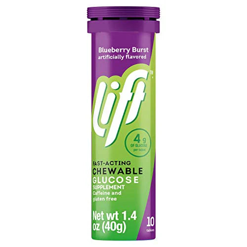 Glucose Chewable Energy Tablets Blueberry 10 ct Tube Pack of 12 H459