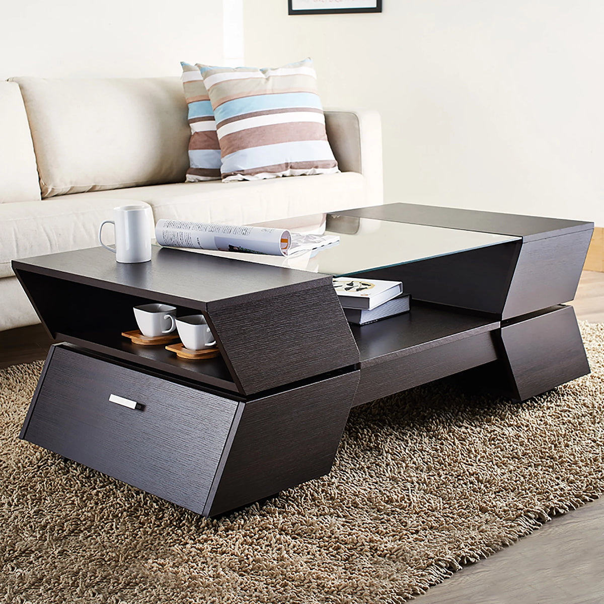 Espresso Storage Coffee Table M669