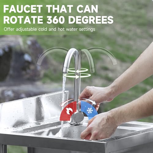Stainless Steel Single Bowl Utility Sink O580