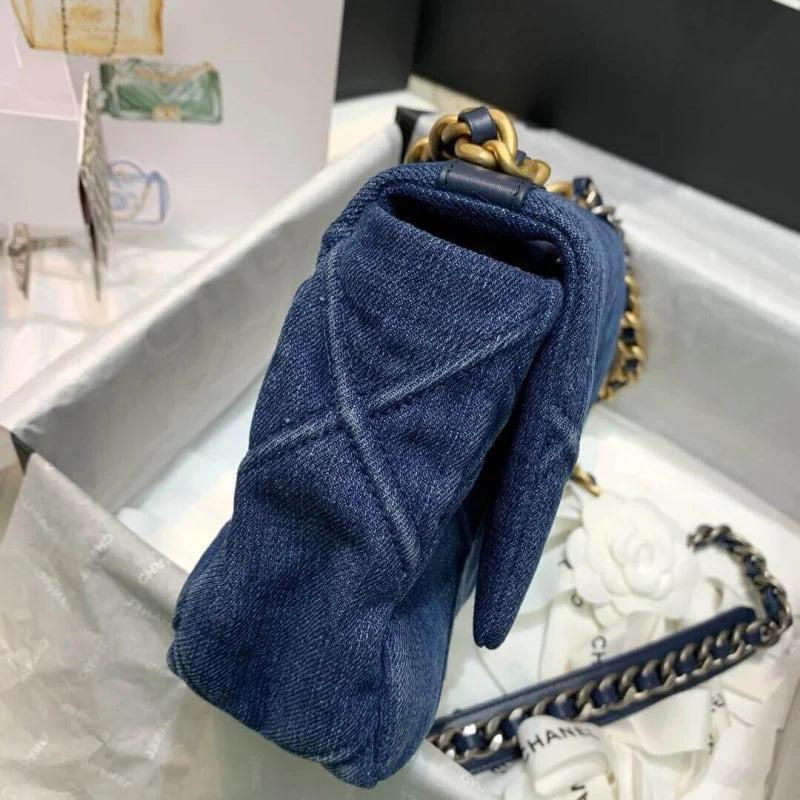 Denim Flap Bag N2564