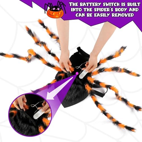 Spider with 64 LED Lights and 8 Flashing Modes B337