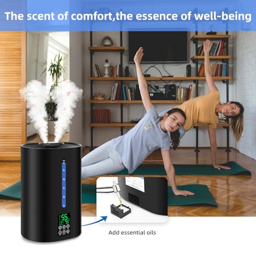 6L Cool and Warm Humidifiers Black H6234