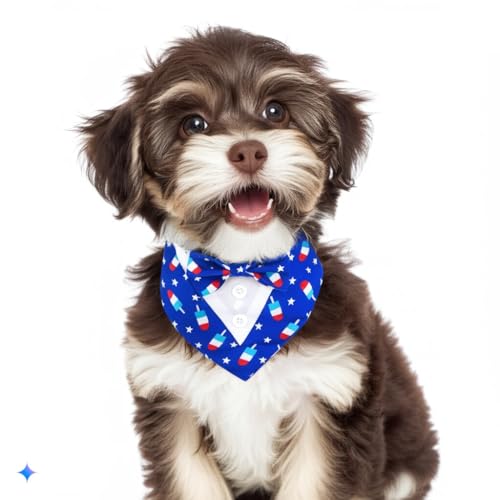 Adjustable Dog Wedding Bandana with Bow (Medium, Black) C901