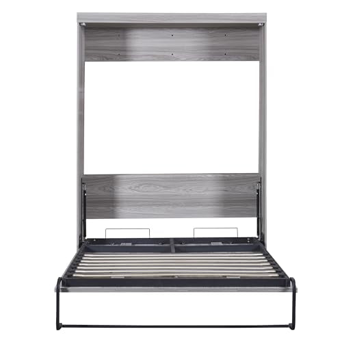 Full Size Gray Murphy Bed X356