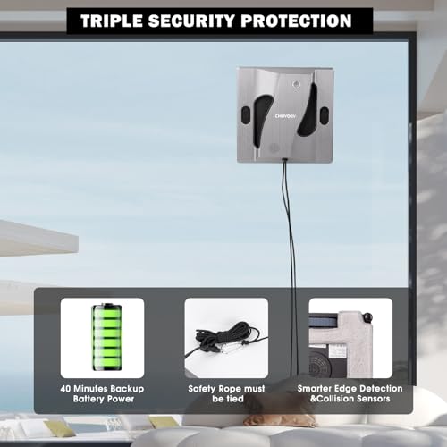 Window Cleaner Robot with 4 Spray Nozzles 6000Pa D724