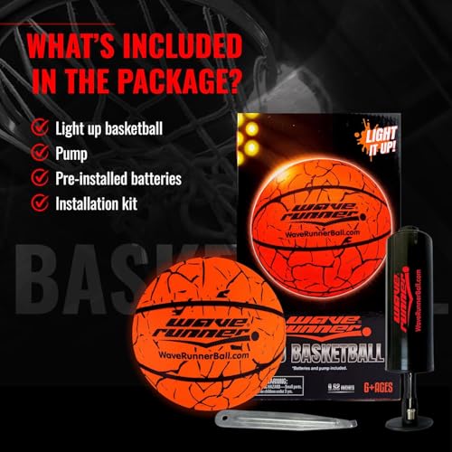 Light Up Glow In The Dark Basketball V4951