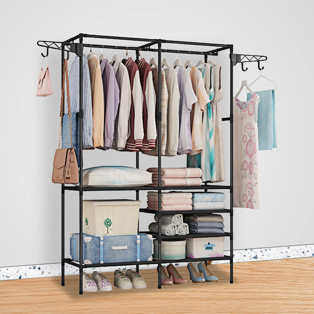 Heavy Duty Freestanding Clothing Rack Black P66525