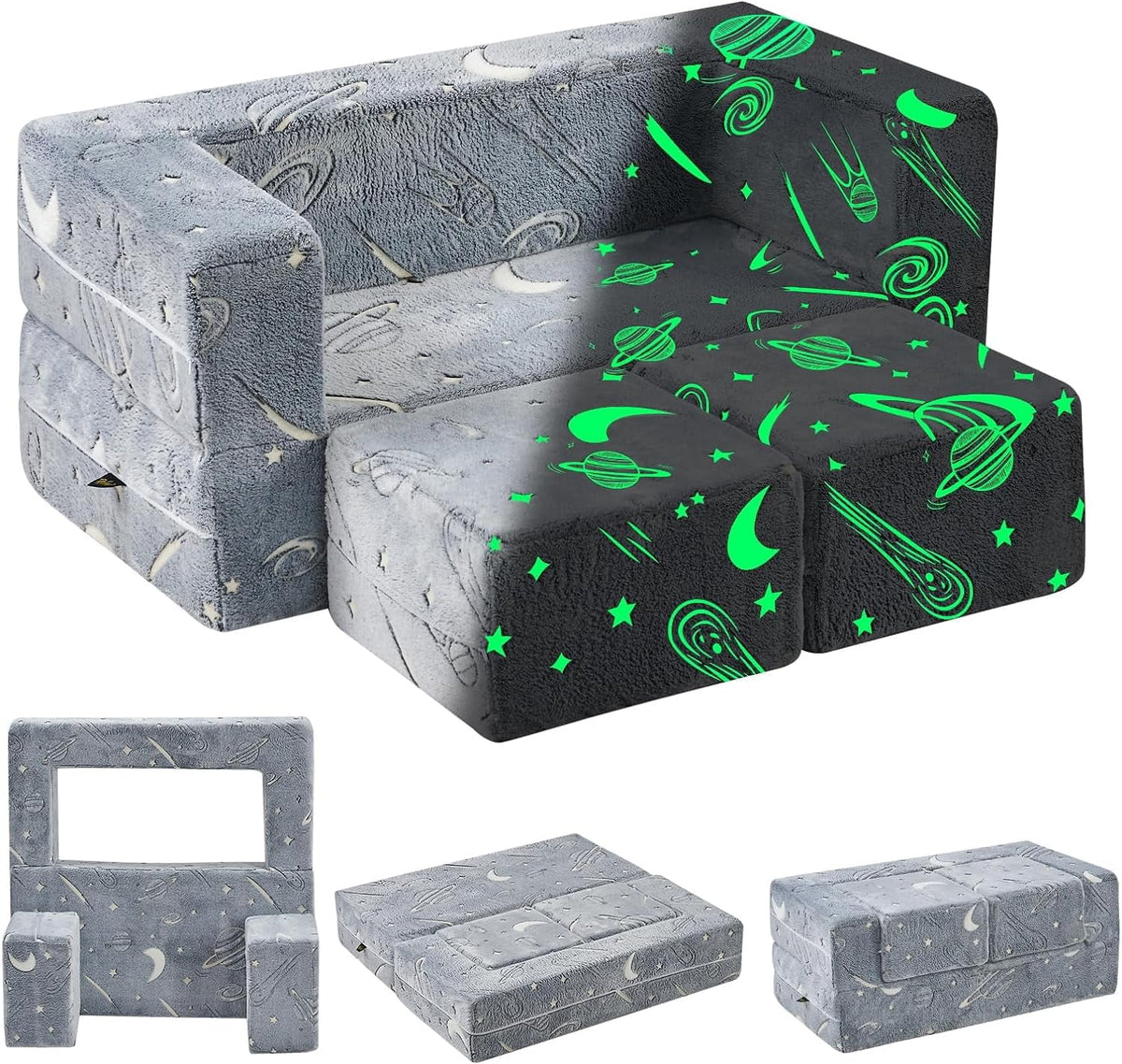 Glow in The Dark 3 in 1 Kids Sofa V174