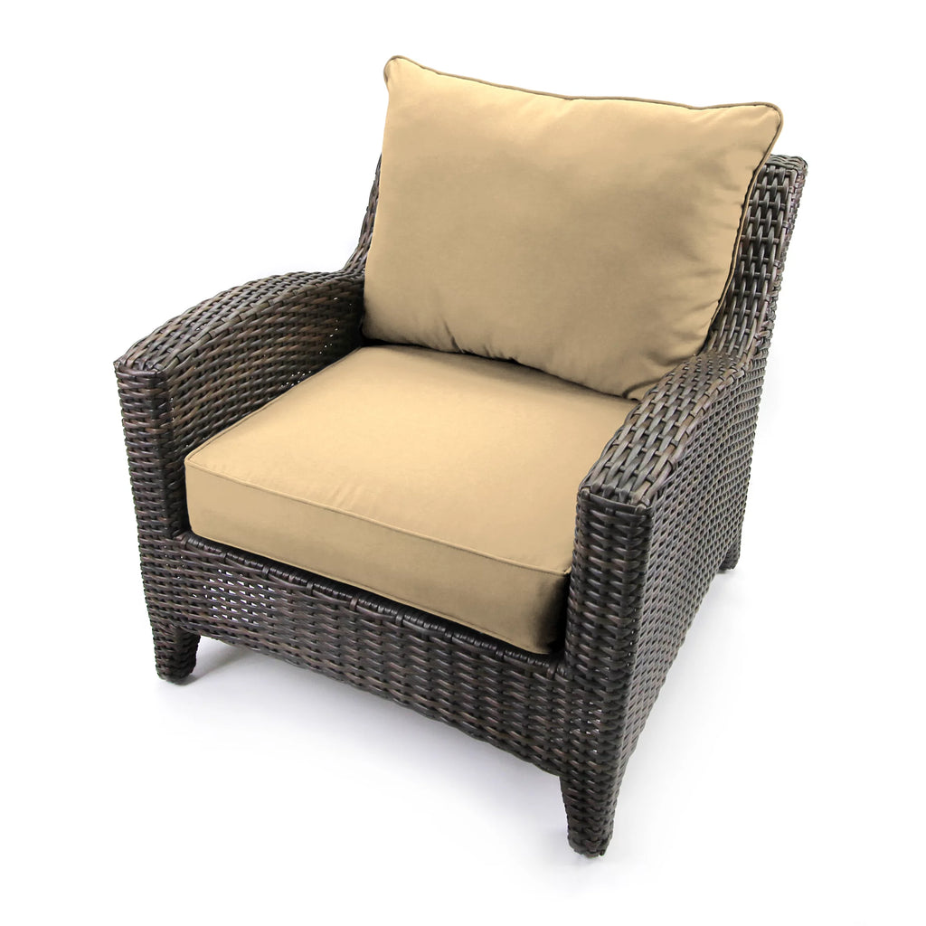 Antique Beige Square Outdoor Deep Seating Cushion and Back Cushion 2-Piece Set Y2320