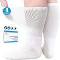 Extra Width Socks 4 Pairs Black White H329762