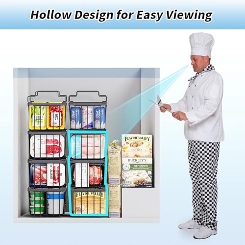 6 Pack Stackable Freezer Organizer Bins X664