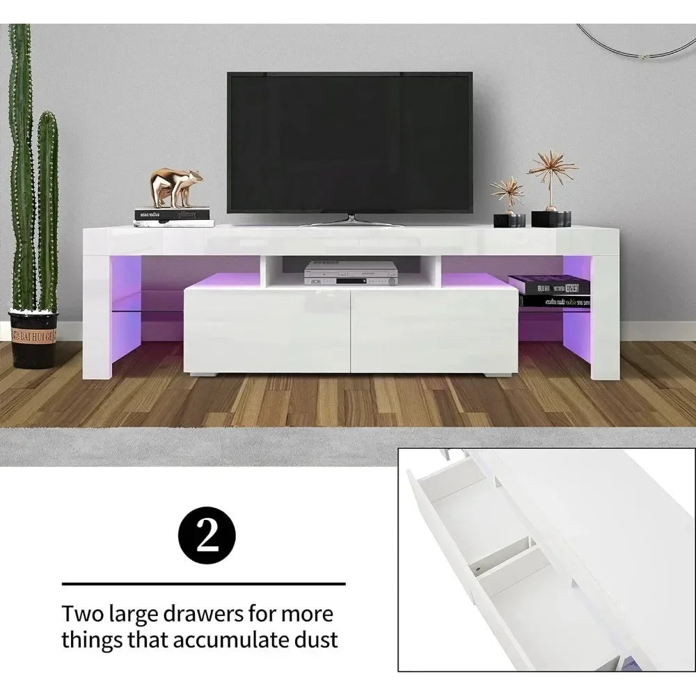 TV Cabinet with LED for 70" TV with 2 Drawers K486