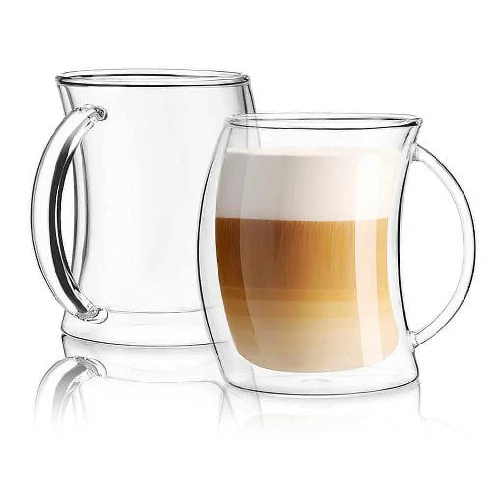 Double Wall Insulated Coffee Mug 13 oz Set of 2 B7398