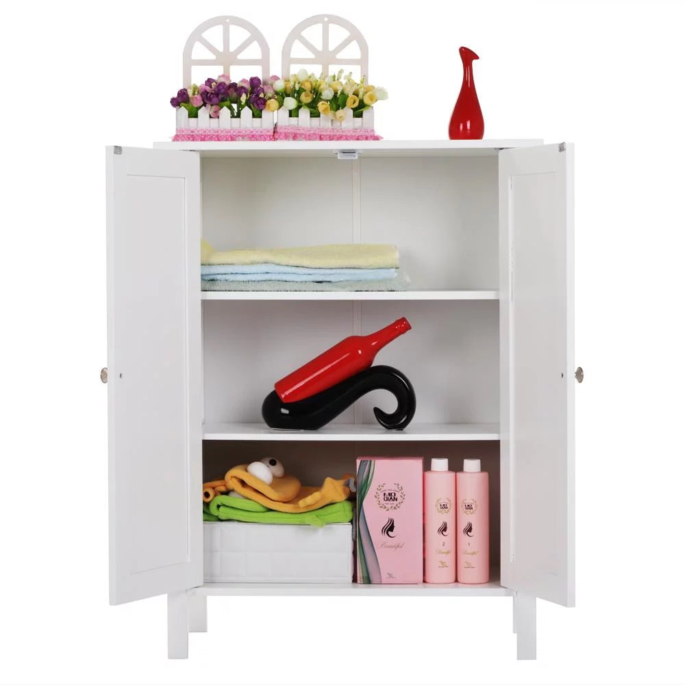 White Free Standing Wooden Shoe Storage Cabinet R888