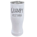 14 oz White Stainless Steel Insulated Pilsner Mug with Lid Q3972