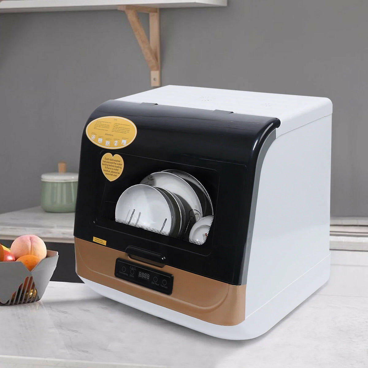 6-Liter Portable Countertop Dishwasher W6223