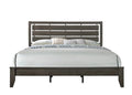 King Size Wood Panel Bed Gray S115
