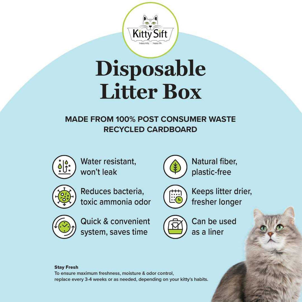 Disposable Sifting Litter Box W10102