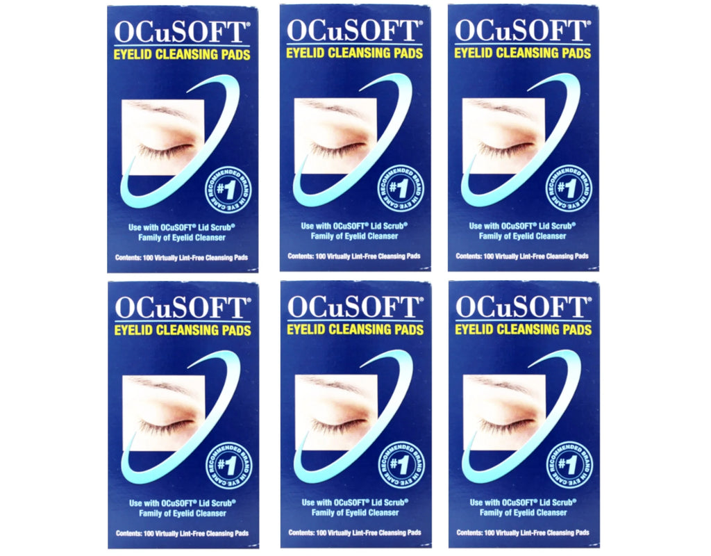 Eye Lid Cleansing Pads, 100 Ea, 6 Pack I665627