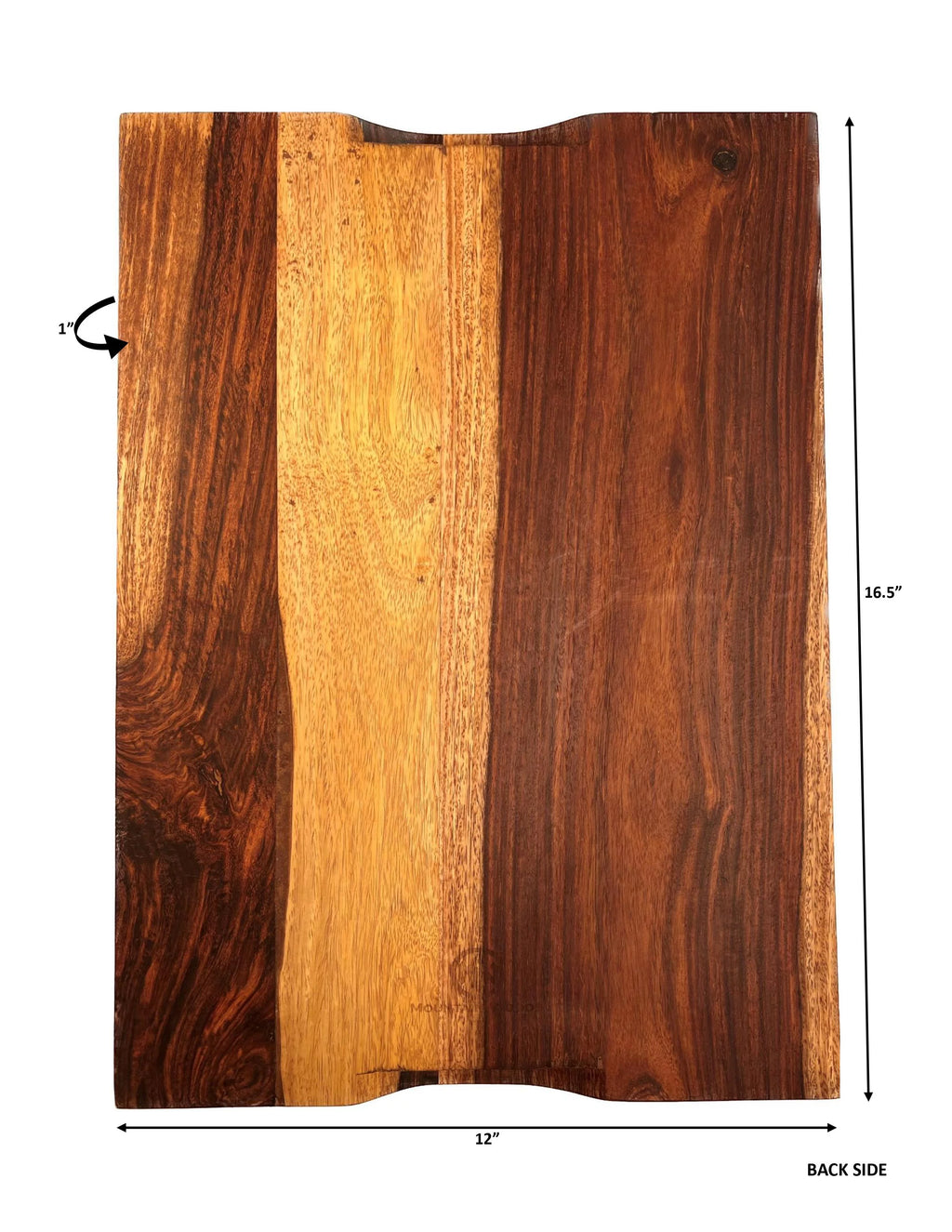 Brown Sheesham Cutting Board with Juice Groove O2146
