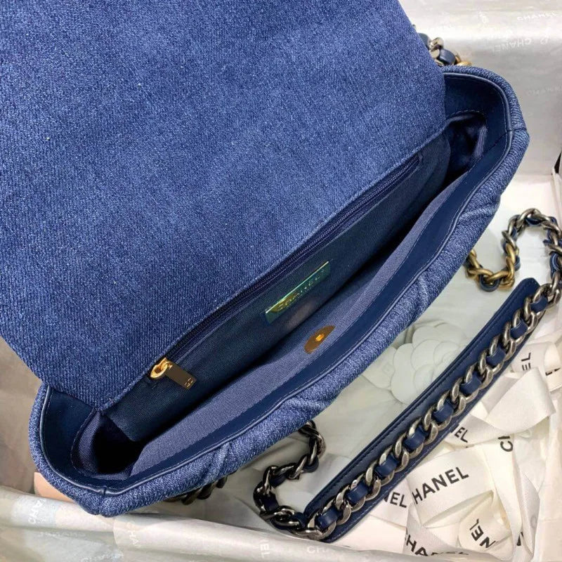 Denim Flap Bag N2564