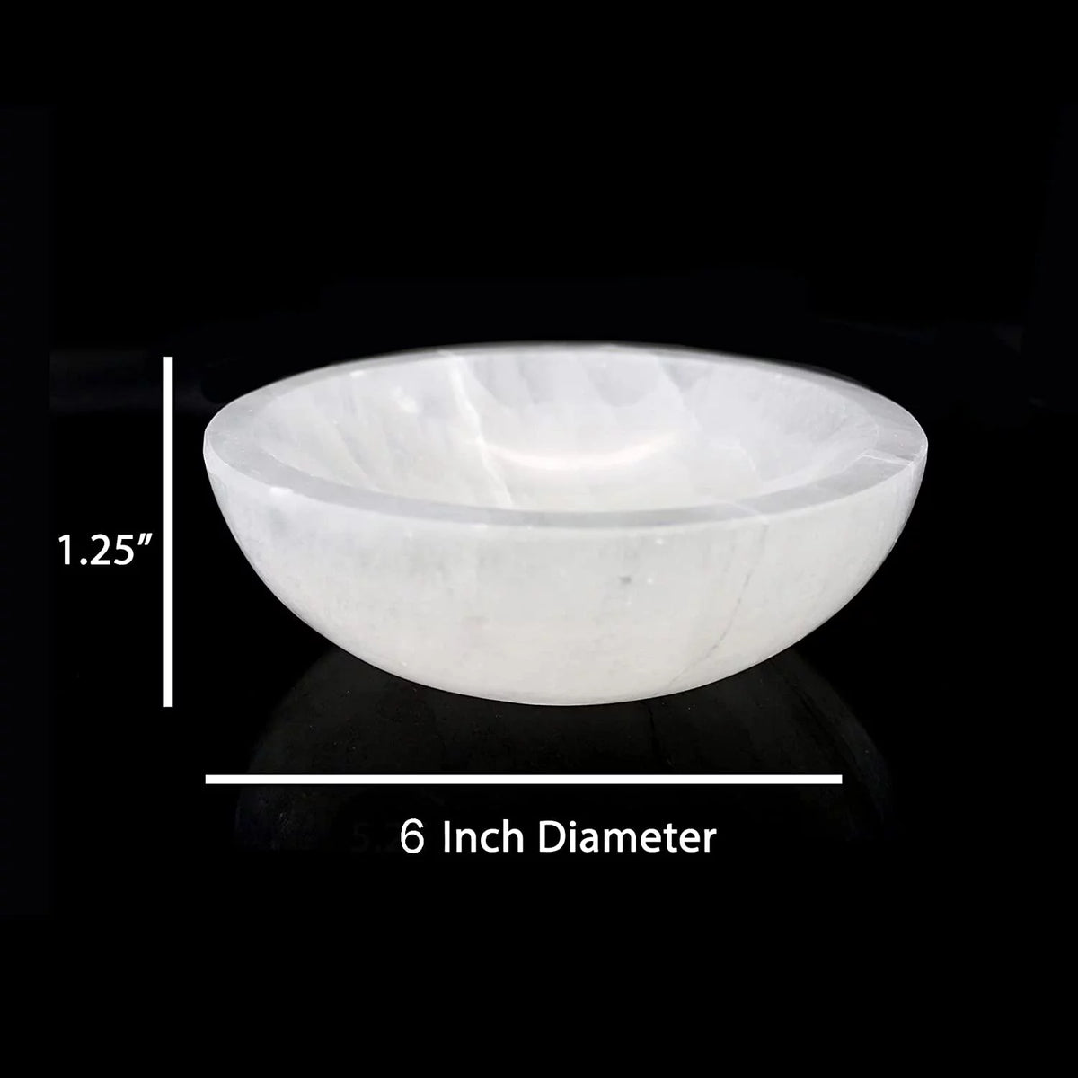 6 inch Selenite Crystal Bowl F91461