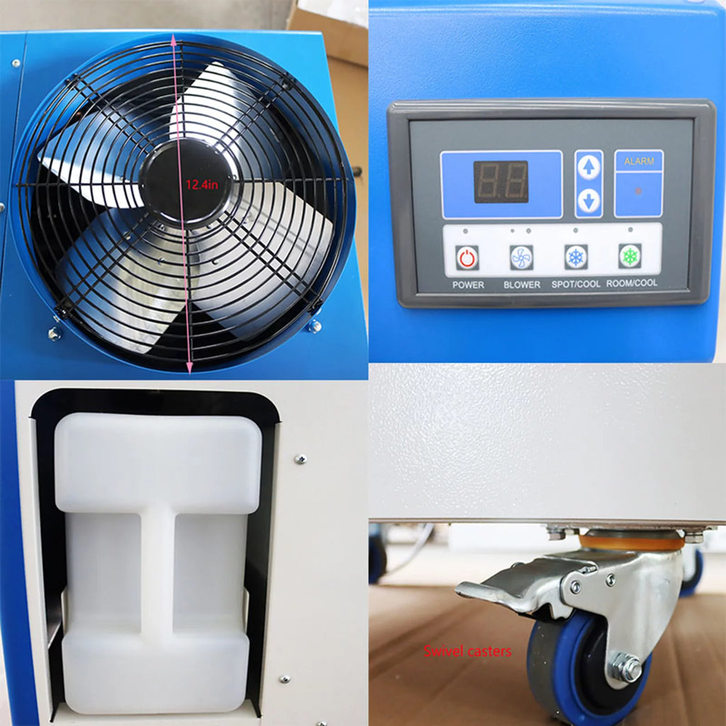 Mobile Industrial Air Conditioner Portable Evaporative Cooler with Wheels 220V M3695