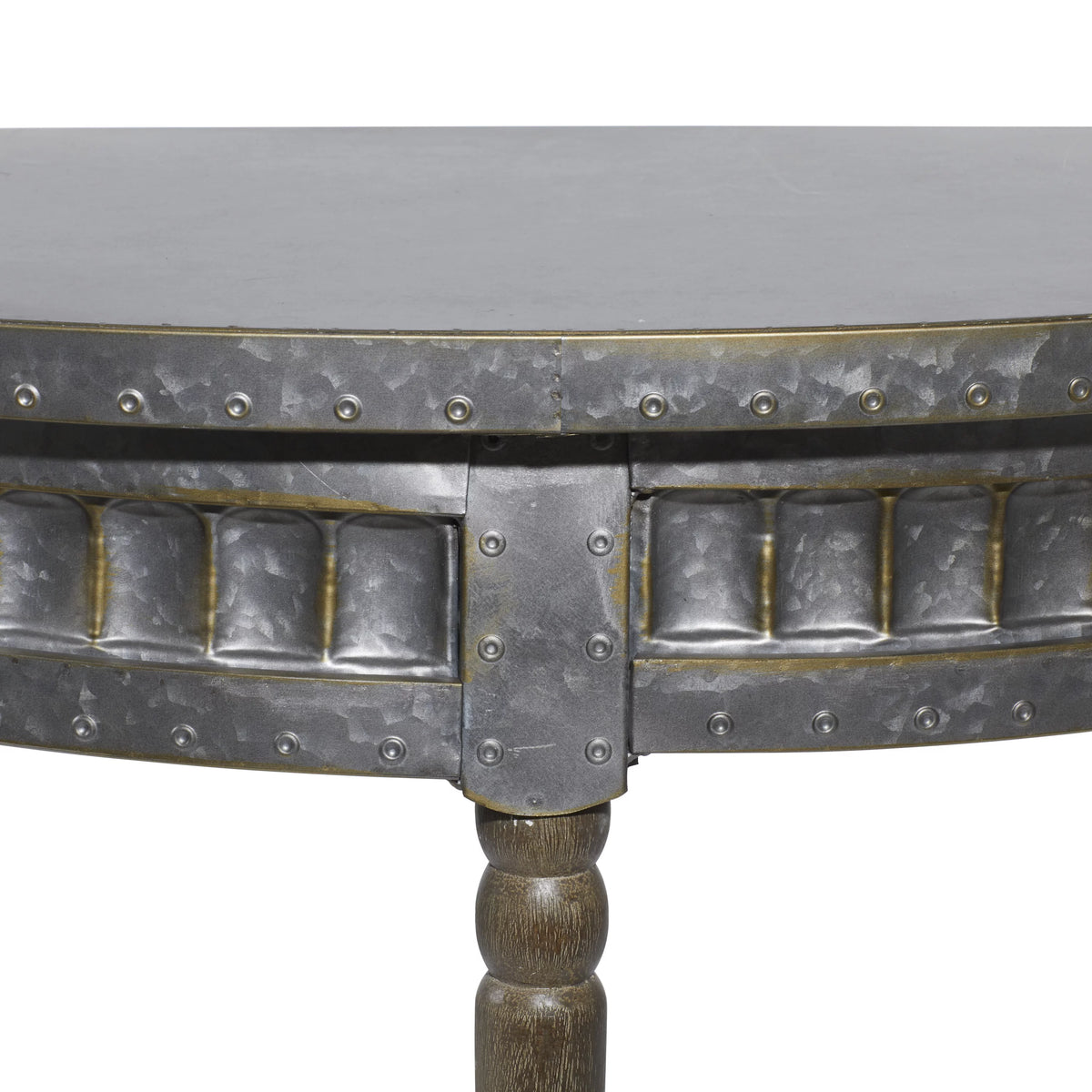 Metal Half Moon Console Table W163