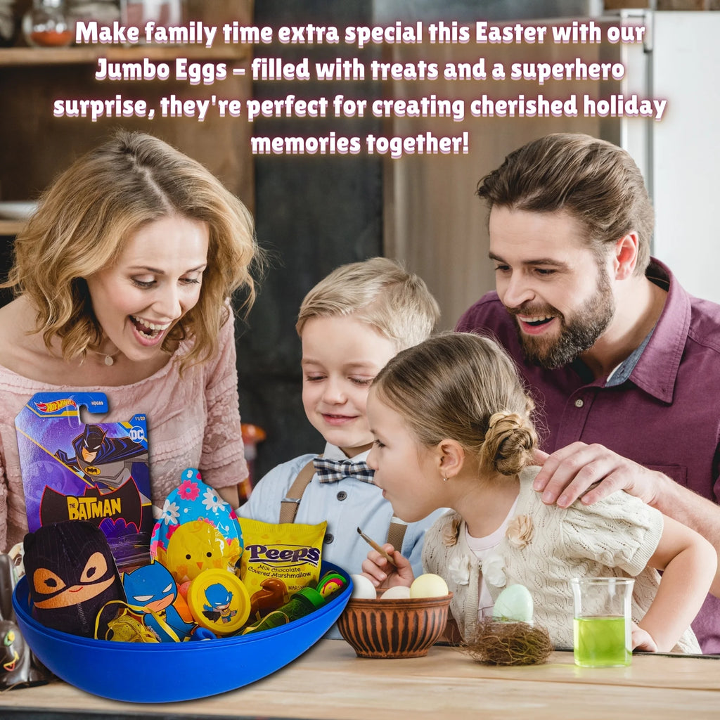 Pre-Filled Easter Basket with Plush Toy, Car, Balloon Eggs, Candies & Reusable Egg-Shaped Container X3544